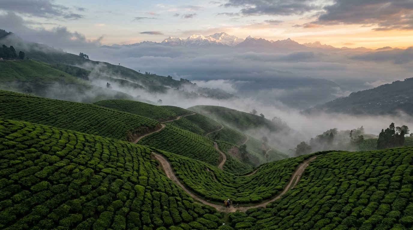 Darjeeling tea gardens